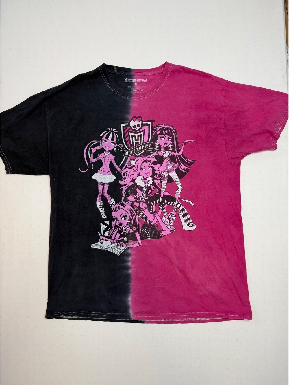 Monster High Women’s XL Graphic Tee Shirt Spookycute Streetwear Gothchic Y2K
